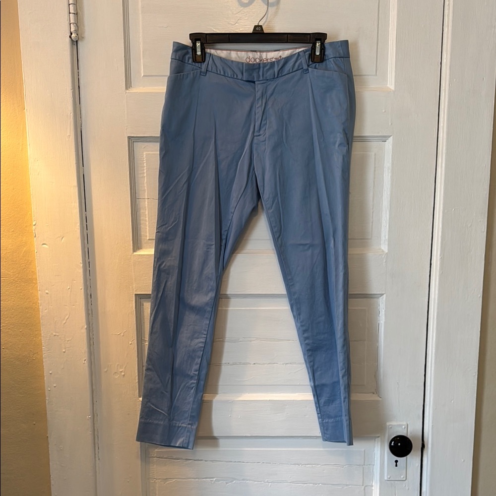 Dockers Blue Chinos Lightweight Cotton Casual